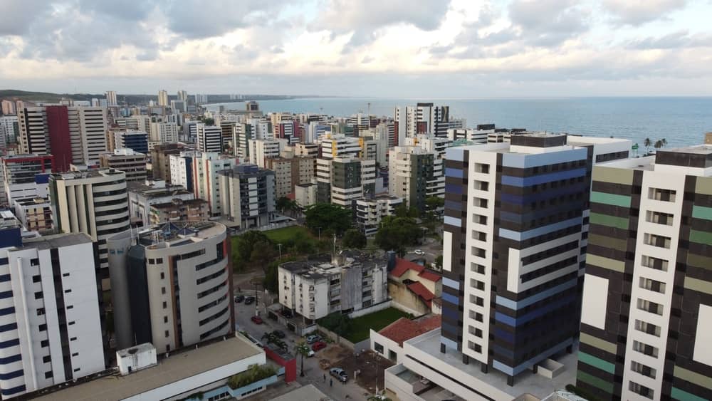 Vista aérea, bairro Jatiúca,, Maceió (Al)
